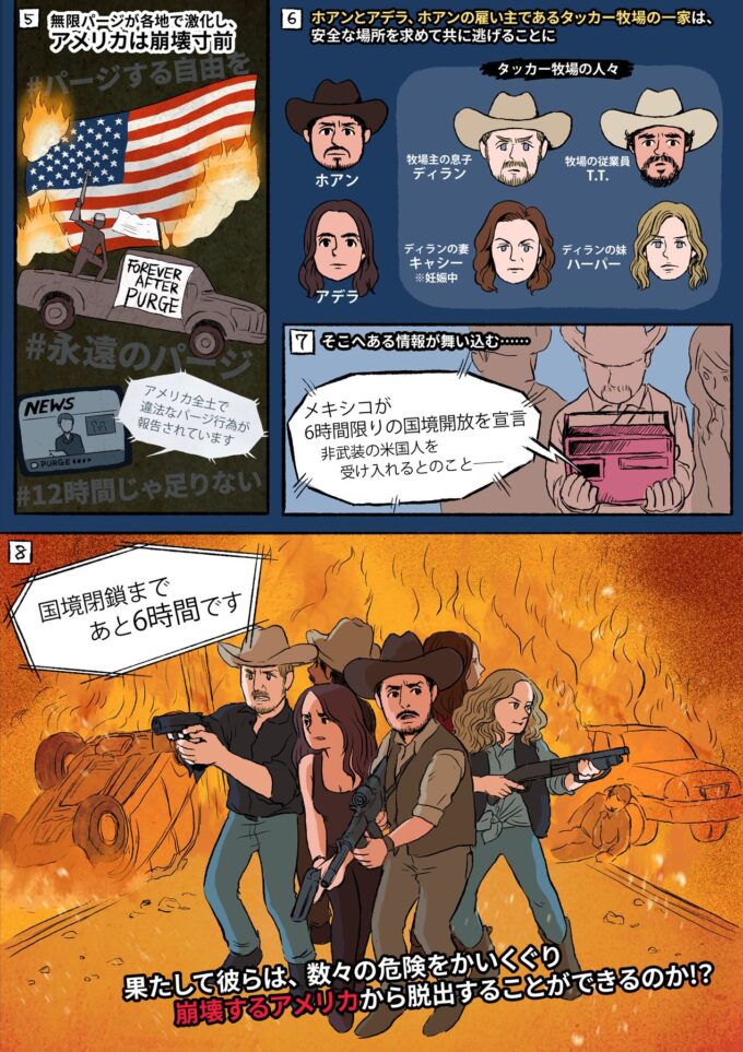 『フォーエバー・パージ』あらすじ漫画2ページ目